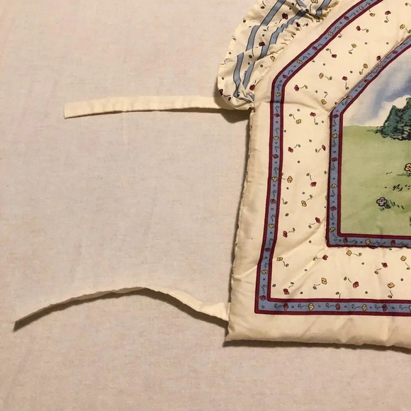 Vintage Disney Winnie The Pooh Piglet Soft Crib Headboard Cover Pad Nursery - Picture 7 of 16